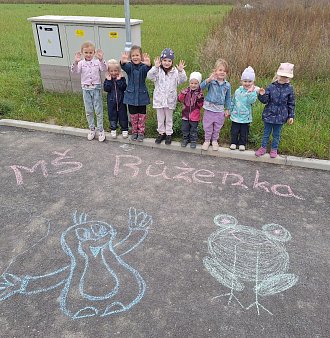 Streetart s Růženkou