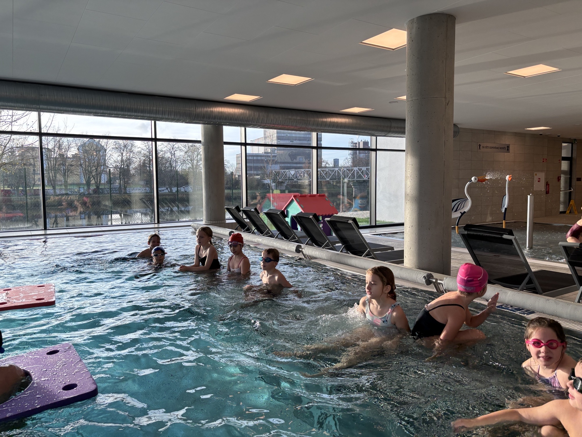 Návštěva nového bazénu v Nymburce